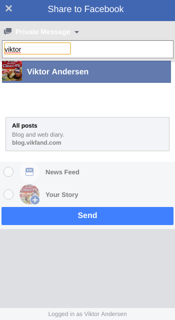 Step 3: Find yourself as the recipient.
